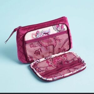 Vera Bradley “Majestic Magenta” Quilted Compact Organizer